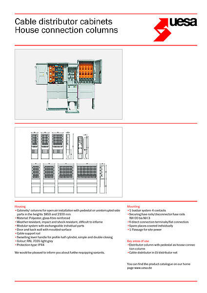 Empty Boards For General Use Cable Distribution Boards Uesa Gmbh